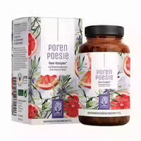 Haut Komplex Aus Akazienfaser Mit 6 Bakterienstämmen, Grapefruit, Rosmarin, Zink, Biotin & Niacin Vitamin B3 Lactobacillus & Bifidobakterien 200 Mrd Kbe G Porenpoesie 90 Vegane Kapseln Naturtreu