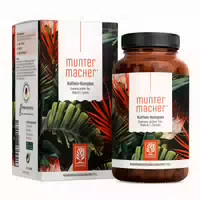 Koffein Komplex Mit Guarana, Mate, Grüner Tee, Vitamin B & L Tyrosin Muntermacher 120 Vegane Kapseln Naturtreu 120 St
