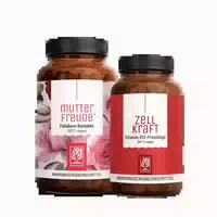 Mamawunsch Paket: Mönchspfeffer Folsäure Folat & Vitamin B12 In Einem Veganen Bundle Mutterfreude & Zellkraft Naturtreu 0 G