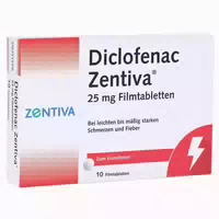 Diclofenac Zentiva 25mg 10 st Filmtabletten