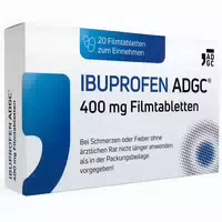 Ibuprofen Adgc 400mg bei Kopfschmerzen, Zahnschmerzen und Fieber