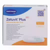 Zetuvit Plus Silicone Border Oval 13x15,5 cm