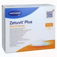 Zetuvit Plus Silicone Border Steril 10x10 cm 10 st
