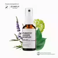 Zimply Natural Pubertät Jungen Komplex Pflanzbasierte Rezeptur 30 ml