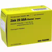 Zink 20 Aaa Pharma 100 st Überzogene Tabletten