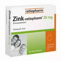 Zink Ratiopharm 25 Mg Brausetabletten