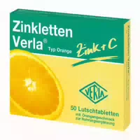 Zinkletten Verla Orange 100 st Lutschtabletten