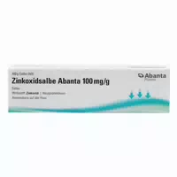 Zinkoxidsalbe Abanta 100 mg g 50 g Salbe