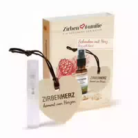 Zirbenfamilie | Zirbenherz Anhänger Set