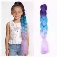 Zopf Extension Ombre Lila 24zoll Kunsthaar C26# Ombré Lila 1 1 st