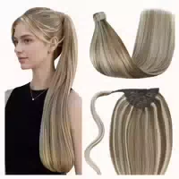 Zopf Extensions Echthaar Balayage Schwarz Ombre 80g 40 cm P 1 st