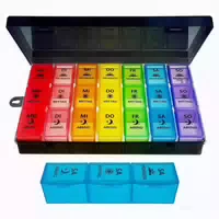 Zvzm Tablettenbox 7 Tage 3 Große Fächer Medikamentenbox Orga 1 st