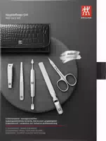 Zwilling Beauty Classic Inox Maniküre Set 5tlg in Schwarz mit Druckknopf