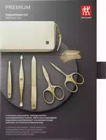 Zwilling Beauty Nagelpflege Set Leder Beige, Gold 3 Teilig 1 stk