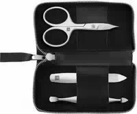 Zwilling Maniküre Pediküre Set 3tlg Mit Kombi Nagelschere Schwarz
